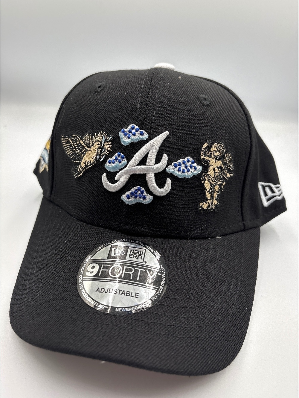 New Era 9FORTY Adjustable Atlanta Braves 150th Anniversary Black Baseball Cap
